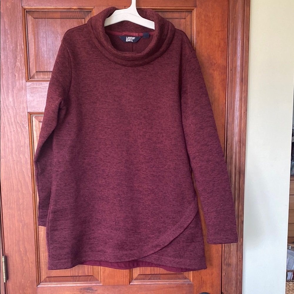 Lands' End Women's Maroon Sweater